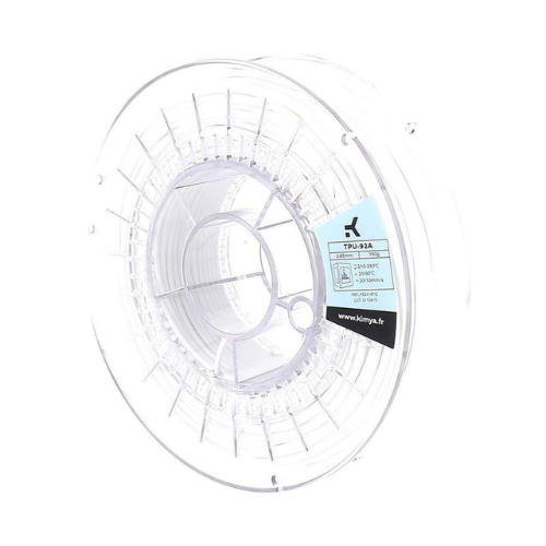 Kimya TPU-92A, kleur wit (white) in 1,75mm en 2,85mm op spoelen van 750g | Bits2Atoms